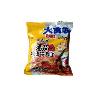 康师傅方便面大食袋番茄鸡蛋牛肉面162克袋装泡面大份量爆椒红烧