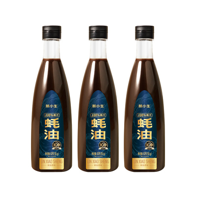 林小生蚝油耗油蚝汁100%0添加生蚝现熬小瓶提鲜凉拌调味家用鲜味