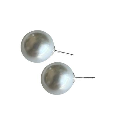 奥地利进口施家珍珠耳钉S999银针