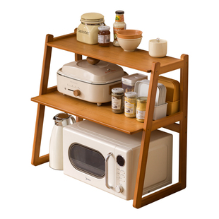 厨房微波炉架子置物架多功能支架多层家用烤箱台面电饭煲收纳架子