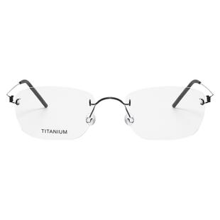 寒战2梁家辉林德同款297纯钛金丝无螺丝无框时尚金丝商务近视眼镜