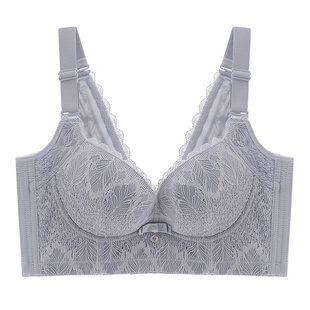 依曼丽内衣女无钢圈小胸聚拢防下垂收副乳云感棉调整塑形美背文胸