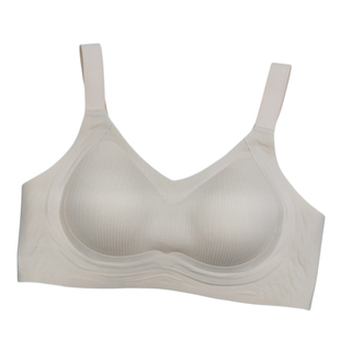 赛芬8087普提拉乳胶棉无痕无钢圈内衣女薄一片式加宽侧收聚拢文胸