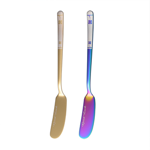 四叶草 304不锈钢韩式黄油刀牛油刀抹酱刀果酱抹刀涂抹刀西餐刀