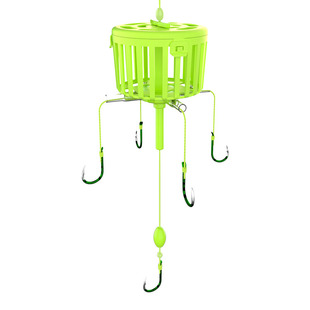 新型浮钓钩专用翻板钩鲢鳙钓组海杆线组饵料笼套装鱼钩海竿爆炸钩