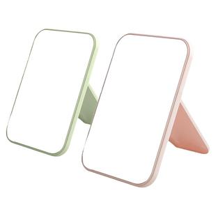 高清单面化妆镜子台式梳妆 镜子美容公主镜折叠方镜子桌面随身镜