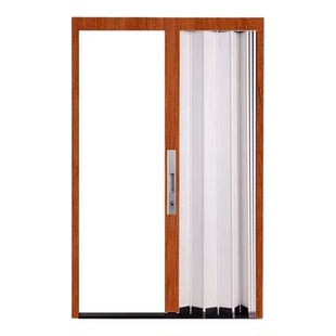 全铝合金折叠厨房开放式移门推拉隐形室内外卫生间门隔断商铺吊轨