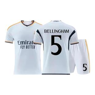 2425皇马球衣贝林厄姆客场比赛球衣定制儿童足球训练套装男女印号