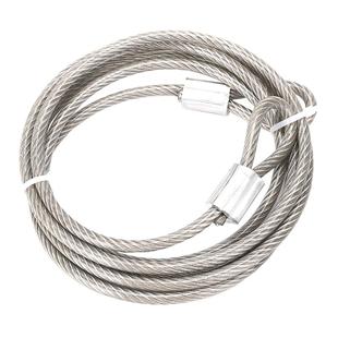 电动车防盗钢丝绳锁摩托车锁304不锈钢钢丝绳包胶压制铝套可定制