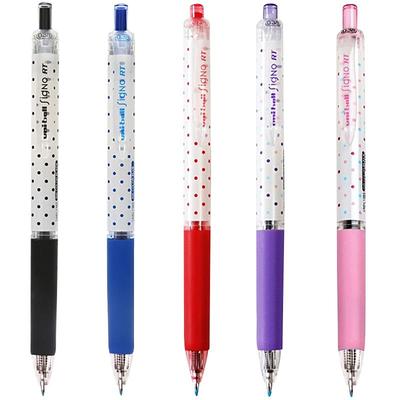 三菱Uni彩色波点按动中性笔