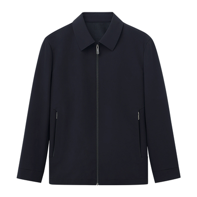 衬衫老罗翻领秋季四面弹男夹克