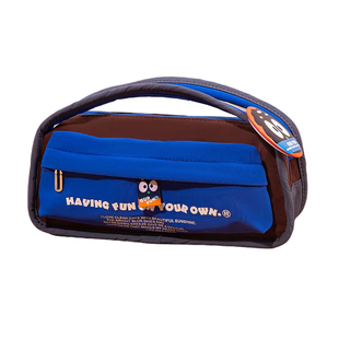 2026年新款笔袋男孩高颜值ins风小众不撞款多层分隔大容量女初中生蓝色文具收纳笔袋小学生文具盒女生化妆包