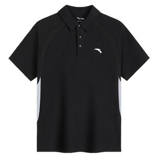 安踏儿童男童短袖POLO衫2026年夏季新款舒适透气中大童运动短T恤