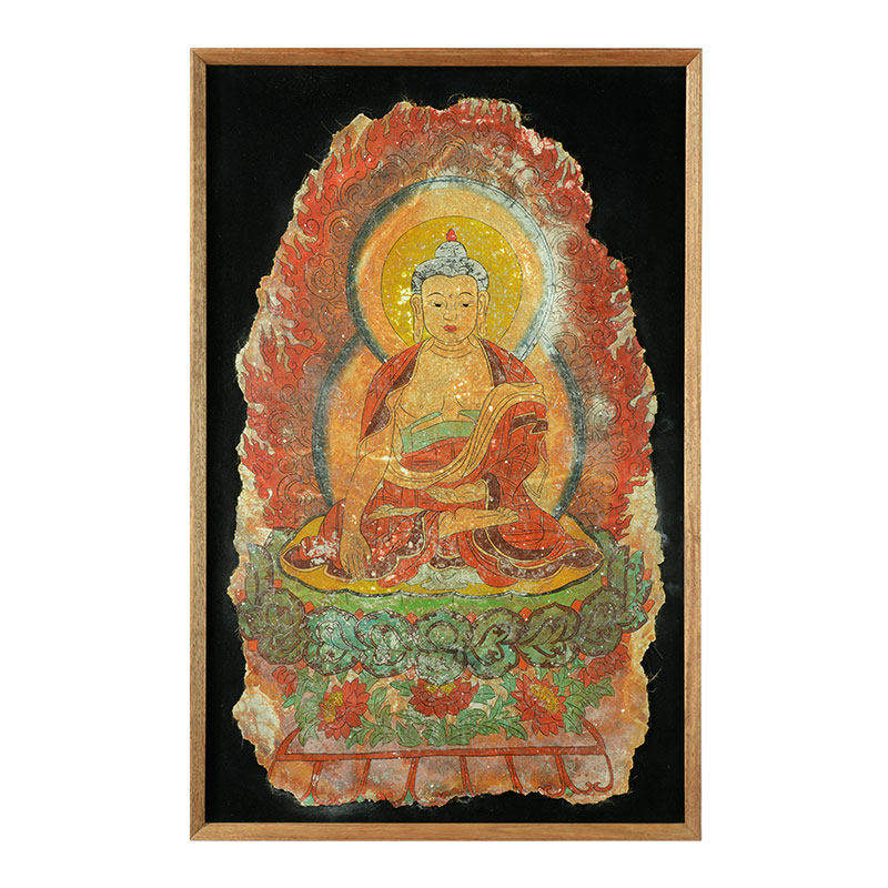 释迦牟尼敦煌泥版画挂画