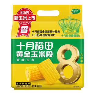 十月稻田黄糯玉米段低脂黏软甜新鲜苞米东北真空包装代餐主食