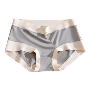 3条 60支柔软滑溜溜莫代尔无痕内裤少女学生低腰性感三角裤头夏季