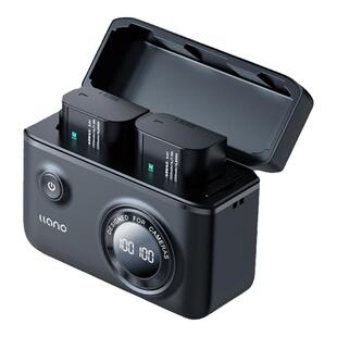 绿巨能DMW-BLK22快充盒子充电盒相机电池充电器适用松下DC-S5M2 S5 S9 GH6 GH5M2数码微单LUMIX配件充电器