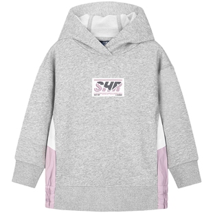 水孩儿童装女童卫衣儿童春秋裙式上衣新款中大童时尚卫衣中长款