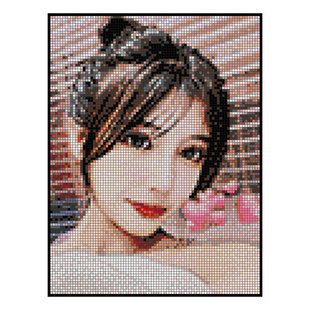 玫瑰钉子画图钉画手工DIY定制照片人像拼图情人节生日礼物送女友