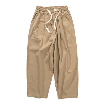 日系宽松工装大口袋休闲裤长裤