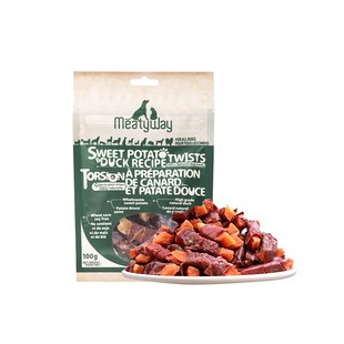 Meatyway爵宴鸭肉干甘薯卷宠物狗狗零食磨牙棒鸡肉干泰迪金毛奖励