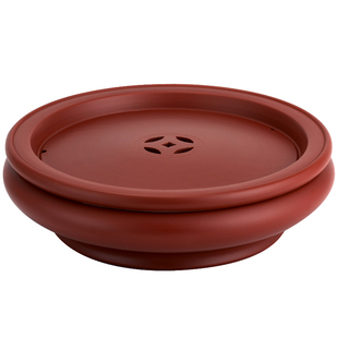 黄甲荣潮州传统手拉朱泥茶盘纯手工茶船家用壶承干泡茶海工夫茶池