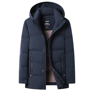 利郎男装2025秋冬新款羽绒服男士时尚休闲白鸭绒加厚保暖连帽外套