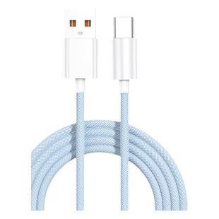 标域Type-c数据线66W超级快充6A适用华为p30p40p50mate70pro荣耀9nova7pro100w安卓手机tpyec闪充电线器tpc