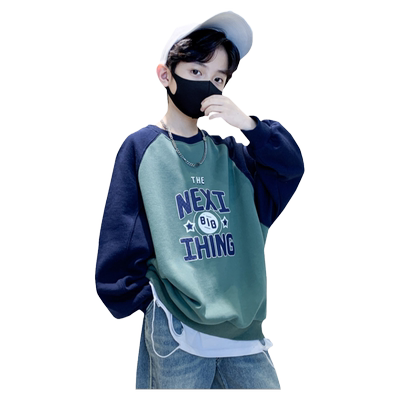 男童t恤长袖秋装2025新款洋气男孩春秋款打底衫8卫衣儿童体恤上衣