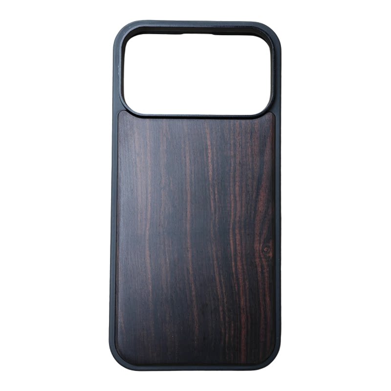 适用于苹果手机壳iphone17promax紫光檀实木16pro/15plus/14/13/12MINI/11个性定制1
