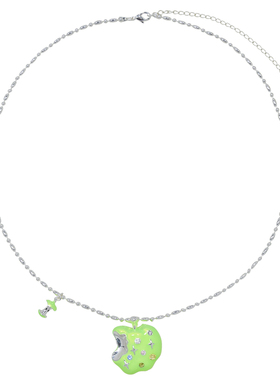 AWE设计感小众青苹果项链毛衣链