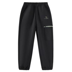 小骆驼儿童冲锋裤厚2025新款户外防风防水休闲长裤男童女童运动裤