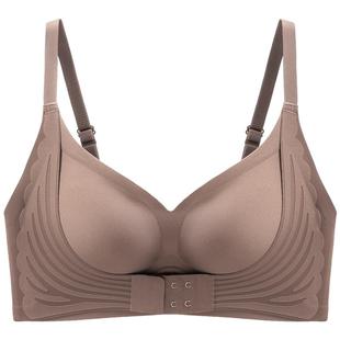 前扣内衣女小胸聚拢显大无痕提拉防外扩软支撑收副乳防下垂文胸罩