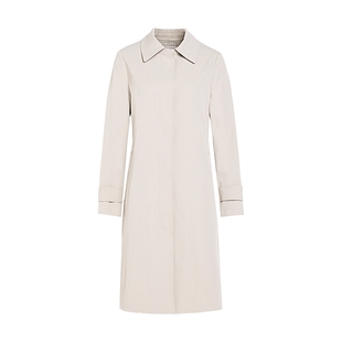 【博主同款】JESSIE知识分子衬衫领中长气质风衣女收腰显瘦春新款