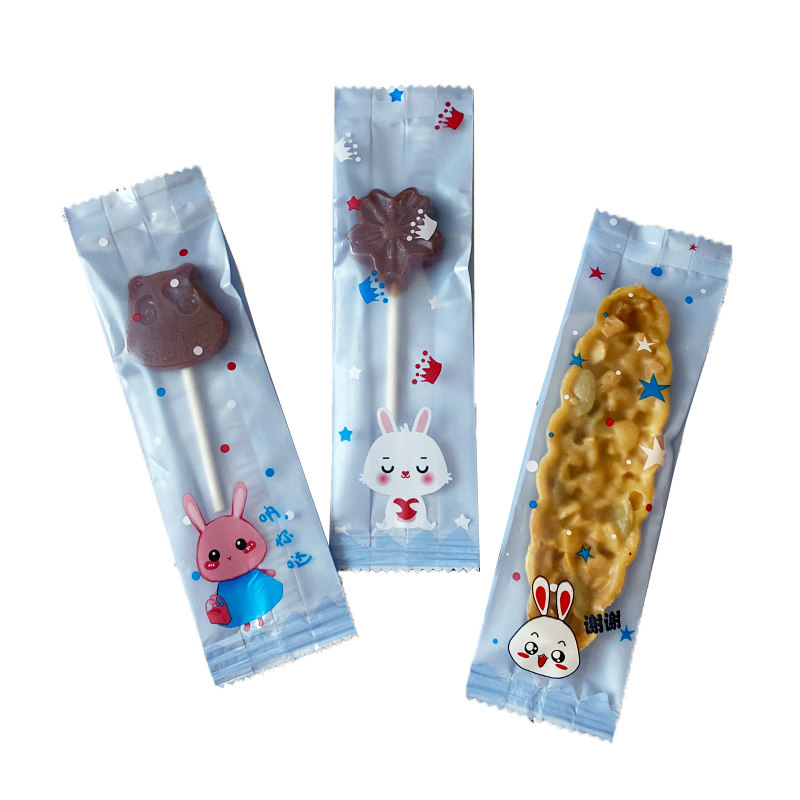 烘培包装糯米船棒棒糖透明磨砂机封密封袋opp扎丝口袋饼干袋包邮