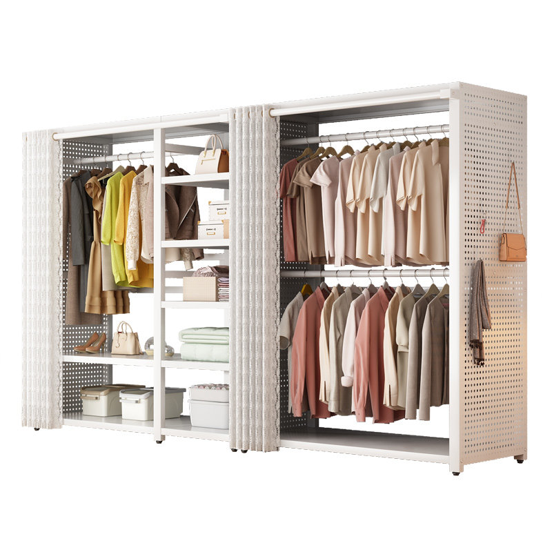 全金属衣帽架家用卧室落地挂衣架