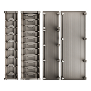 太空铝碗碟收纳架厨房抽屉内置橱柜内碗架沥水放碗碟子盘子置物架