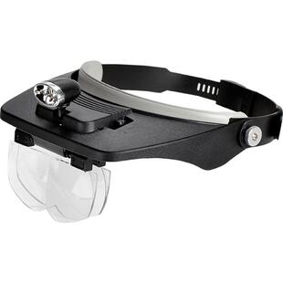 致旗眼戴型眼镜式放大镜眼睛双目高清修表5倍20老人阅读头戴式便携式60老年人专用手机100老花镜1000