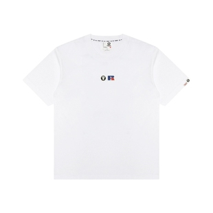 Aape联名RUSSELL男装秋冬经典徽章美式复古短袖T恤9786XXP