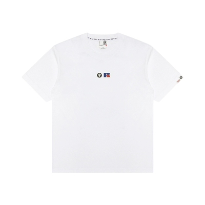 Aape联名RUSSELL经典徽章美式T恤