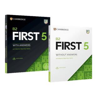 fce官方真题 Cambridge B2 First 5 Student's Book without Answers with Audio: Authentic Practice Tests 新版剑桥英语FCE考试