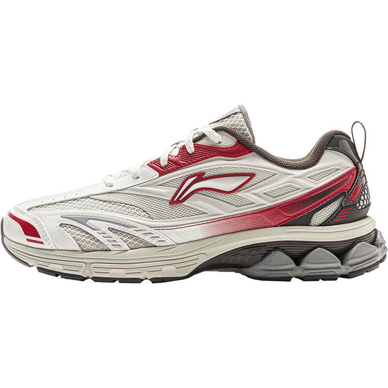 李宁复古跑步鞋男蛇年款减震回弹慢跑稳定支撑运动鞋百搭老爹鞋女