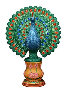 藏老喵树脂彩绘电视柜装饰品摆件