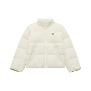 MLB25冬季张凌赫同款男女情侣保暖防水防泼水重磅羽绒服外套DJB20