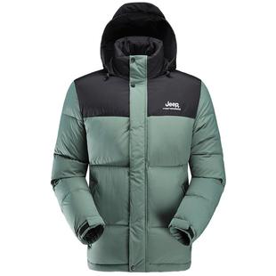 Jeep吉普户外珠峰羽绒服男冬季情侣宽松面包服保暖防风鸭绒外套女