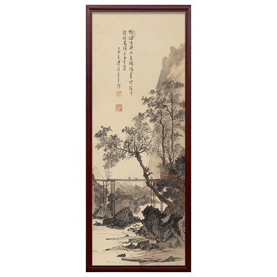 暗藏式推拉遮挡电表箱全身镜挂画
