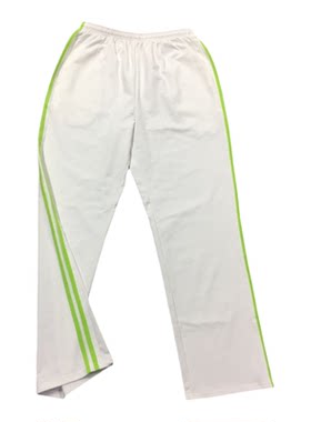 白色全棉学生高腰运动裤校服定制