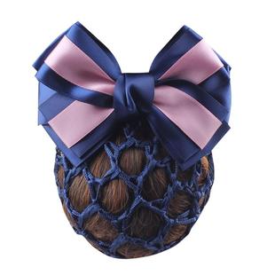 零点韩版职业头花工作网兜空姐银行护士甜美发卡发网头套夹饰品