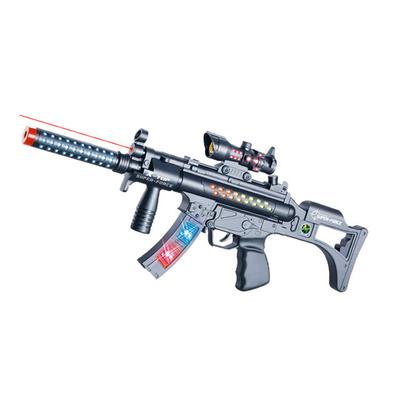 电动彩色灯光带射线男孩玩具枪