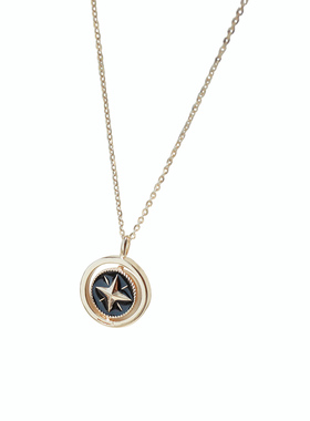 PressingLove一款两戴八芒星项链